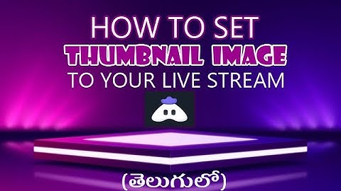 How to set thumbnail in turnip app | how to add thumbnail to YouTube Livestream
