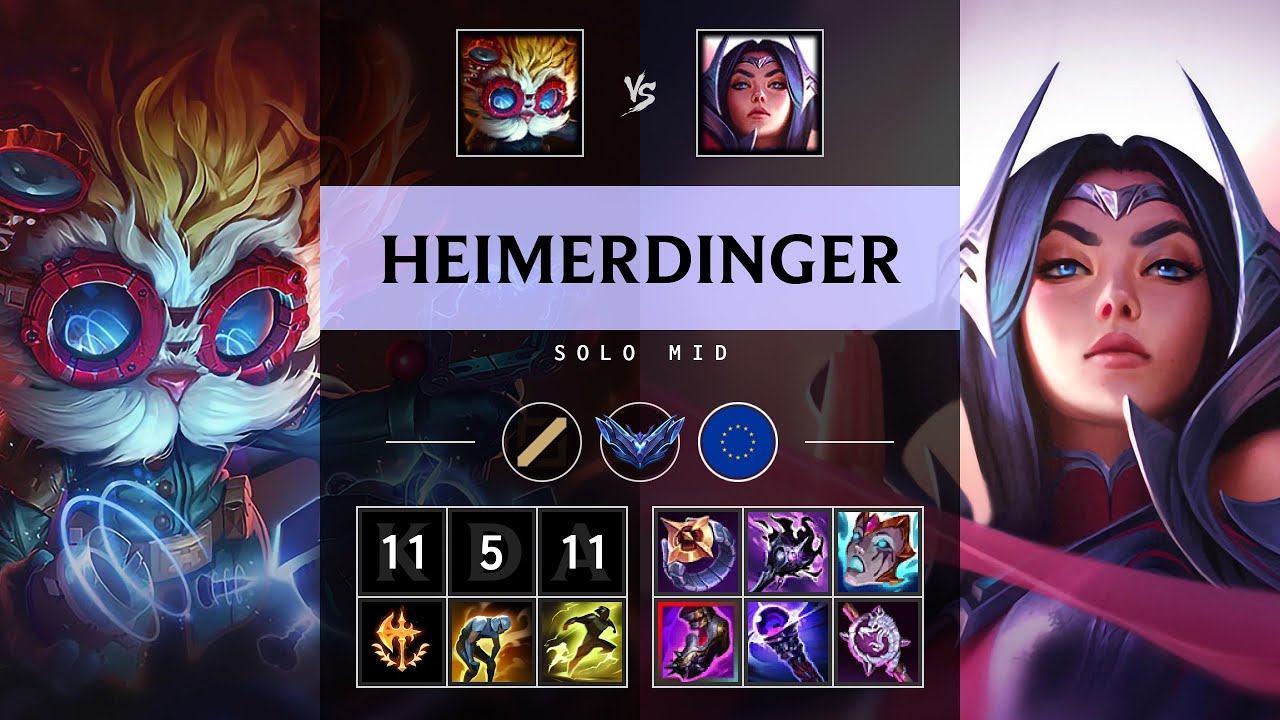 Heimerdinger Mid vs Irelia - EUW Diamond Patch 25.16