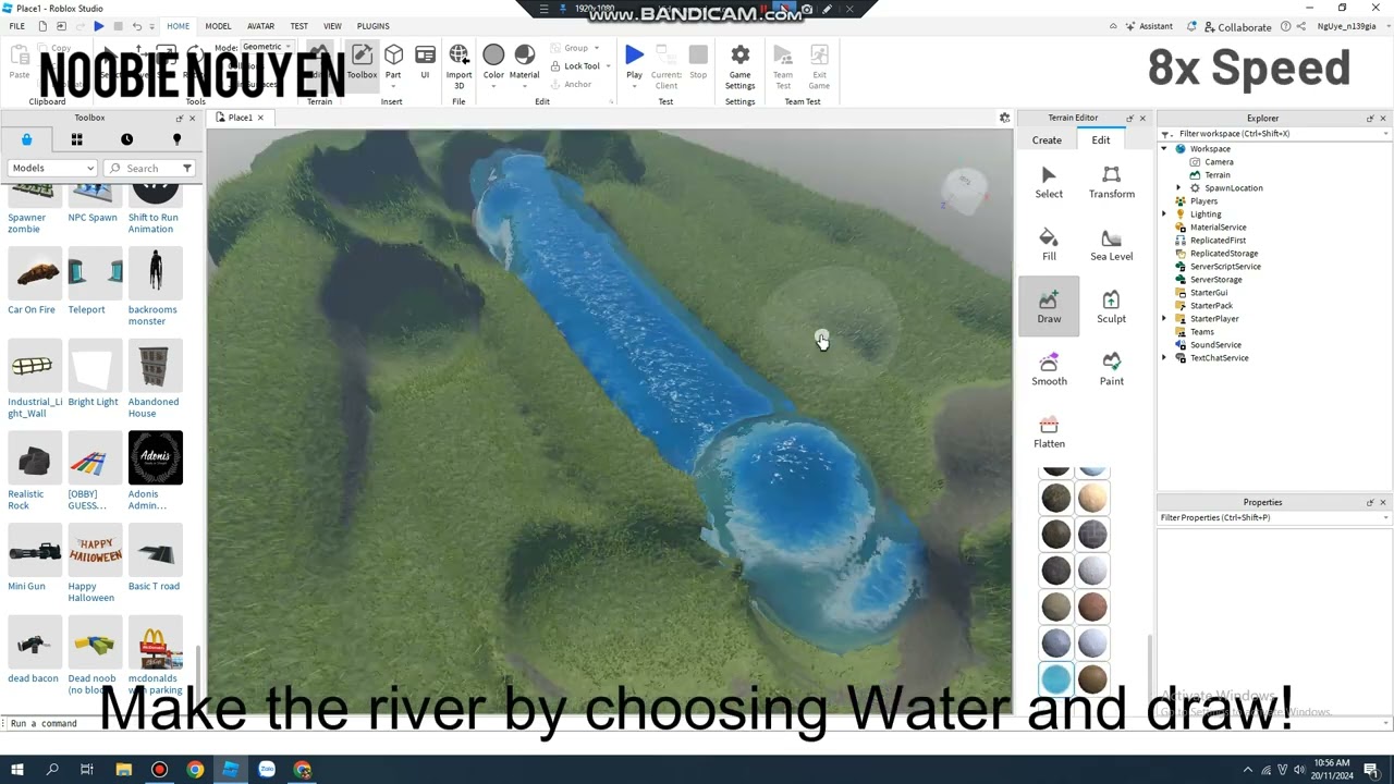 How To Make A River In Roblox Studio YouTube 