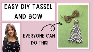 Easy to follow Tutorial For Tassel and Finger Bow/viewer request/twine bow