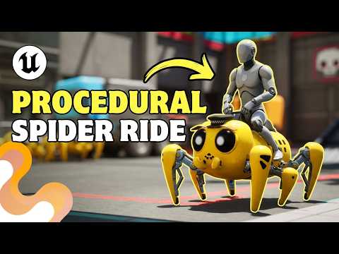 Video I Put Manny on a PROCEDURAL Animated SPIDER | FULL Tutorial | Unreal Engine 5.8