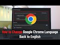 Change Google Chrome Language to English 🌐