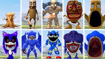 EVOLUTION OF ALL TUNG TUNG SAHUR VS ALL SHIN SONIC TAPES ITALIAN AI BRAINROT MEMES in Garry