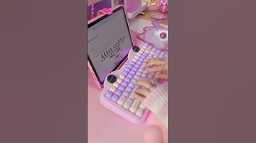 One Minute Typing ASMR of the Yunzii C75 Mechanical Keyboard with the cute purple mog keycaps SHORT
