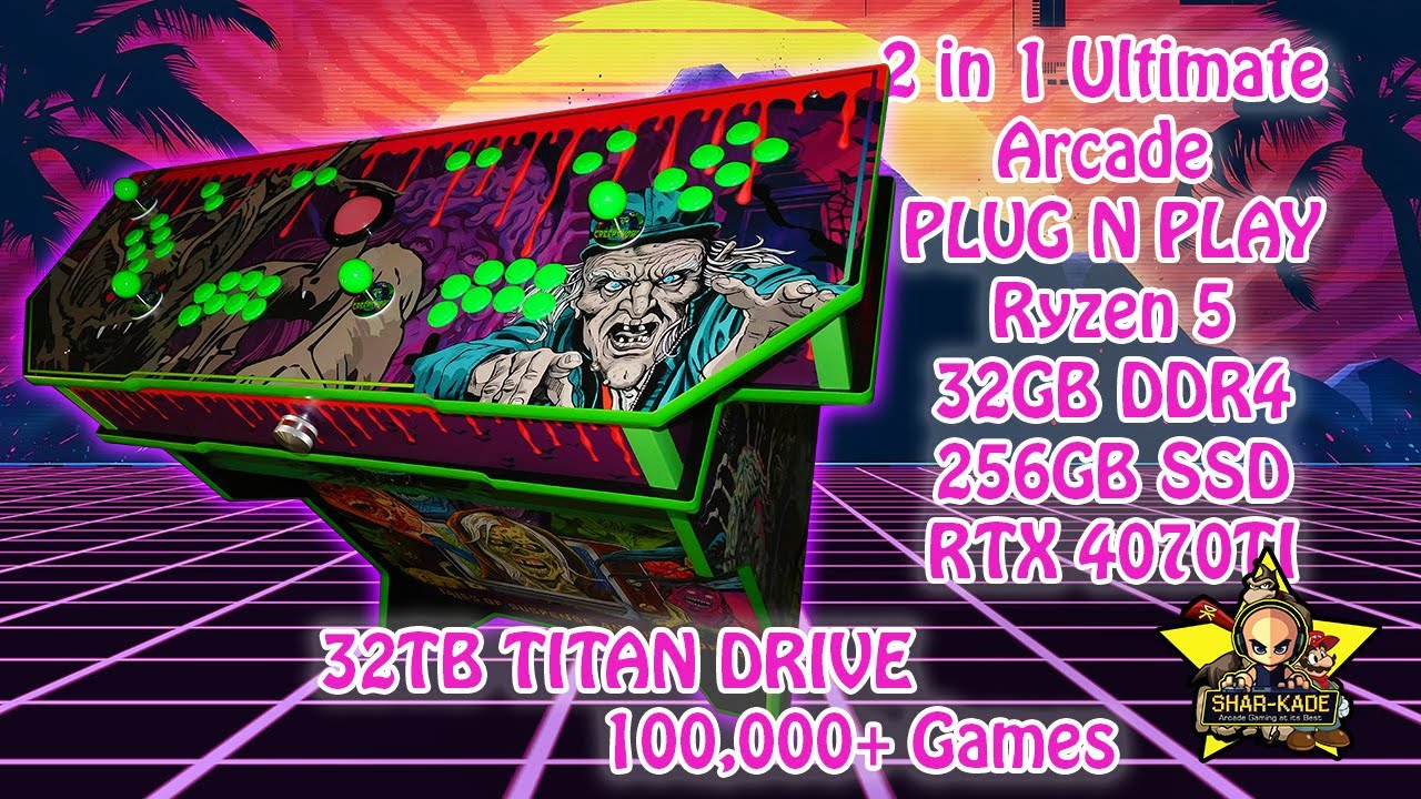 CreepShow - 2 in 1 Ultimate 4 Player Arcade Control Panel - SHAR-KADE ...