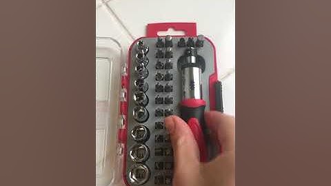 37 Piece Ratcheting Screwdriver Set ‘How To’