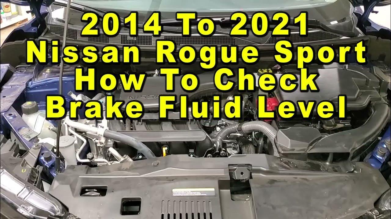 Nissan Rogue Sport Qashqai How To Check Brake Fluid Level In Reservoir