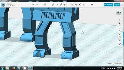 Autodesk 123D - Robot (new) - Part 5