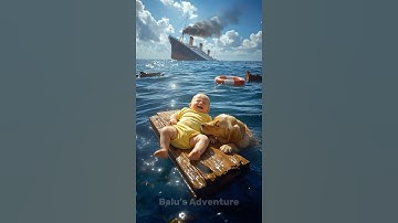 Trapped baby. Sinking Titanic. Then the Dog Did This 🛳️🐶🐾 #animalrescue #shorts