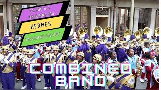 Talladega College Marching Band & St. Augustine Marching 100 | Combine Before Hermes Walking Parade