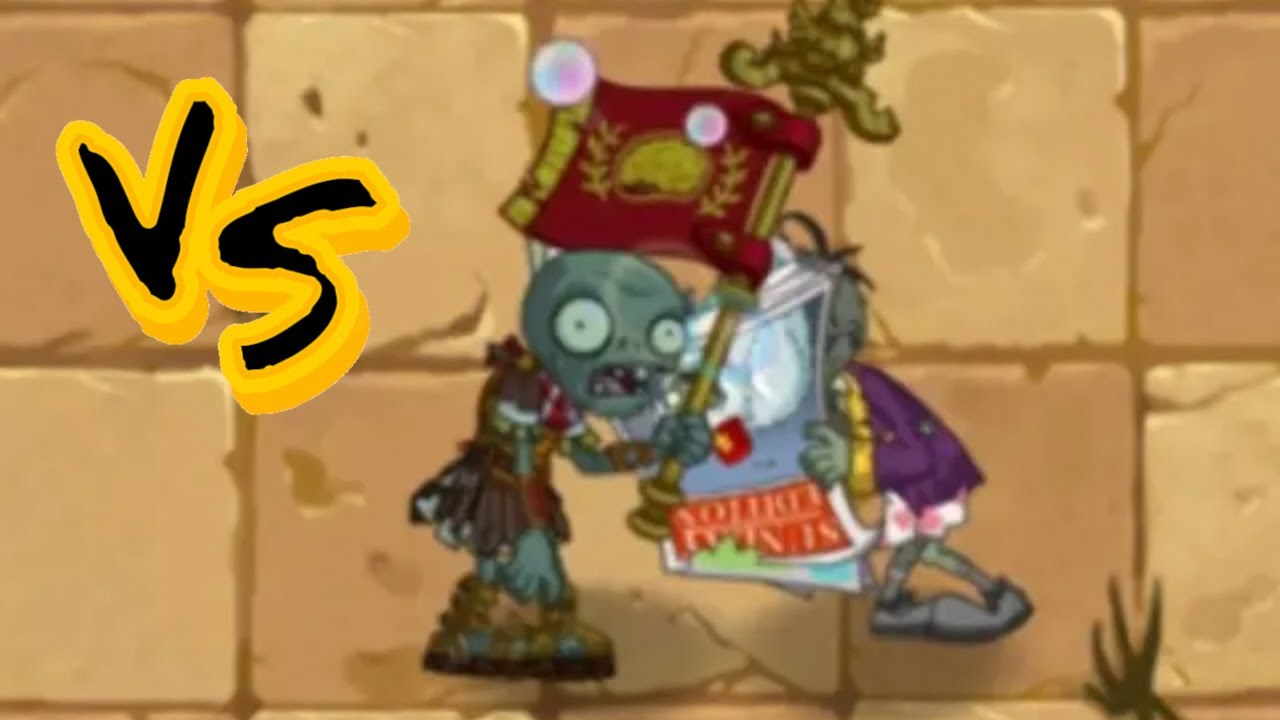 Plants Vs Zombies 2 Flag Zombie Plants vs Zombies 2 - Roman Flag Zombie vs. All Zombies | @peacannon