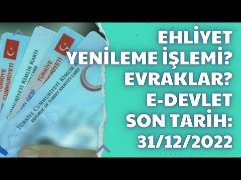 Ehliyet Yenileme Nasıl Yapılır? Sağlık Raporunu ve Randevu Nasıl Alırız? Belgeler Nedir?  2022 SON