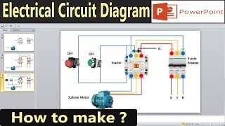 How to make Electrical Circuit Diagram in powerpoint | Drawing and animation of electrical circuit screenshot 5