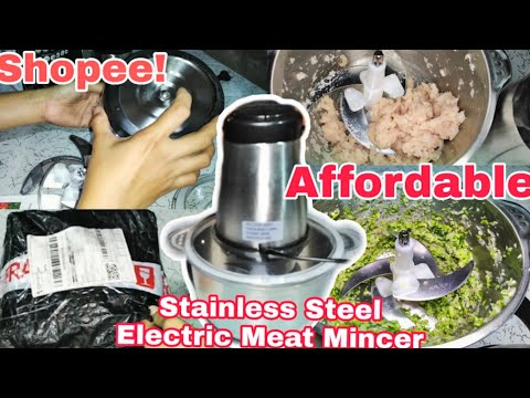 Unboxing+Testing Electric Meat Mincer Meat Grinder From Shoppee #meatgrinder