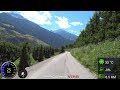 Fat Burning 50 Minute Indoor Cycling Workout Alps Vinschgau Italy 4K Garmin Video