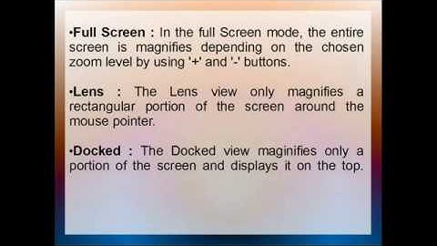 Class 10 Working with Accessibility Options Session 1 Part 2