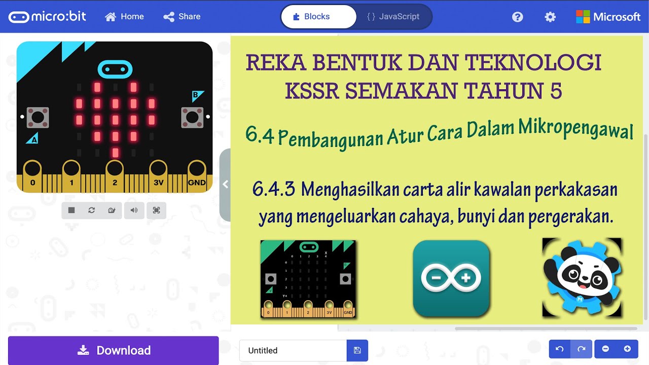 RBT TAHUN 5  UNIT 3 (6.4.3 Menghasilkan carta alir kawalan perkakasan