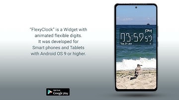 Flexy Clock Widget for Android Smart phones and Tablets