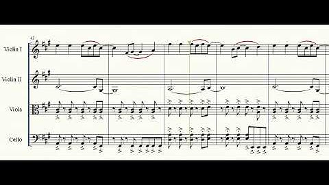 viva la vida string quartet score