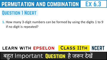 Permutation and combination | ex 6.3 q1 class 11 | class 11 ex 6.3 q1 | exercise 6.3 question 1