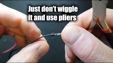 How to crimp dupont connectors with sausage fingers