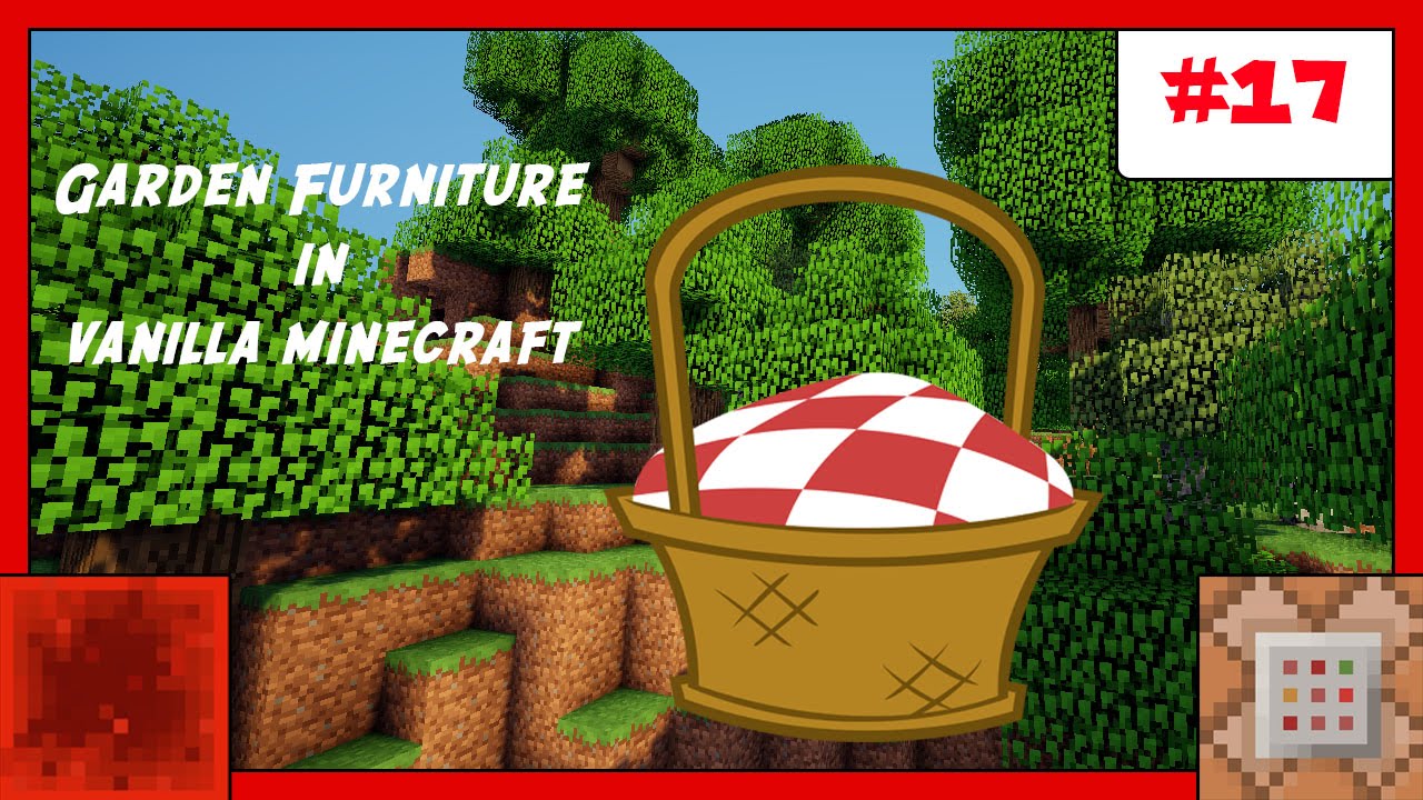 Minecraft Garden Furniture in Vanilla Minecraft Redstone Stuff [17