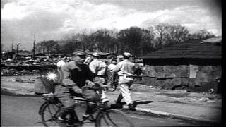 American leaders visit Japan. American soldiers and Japanese citizens get to know...HD Stock Footage