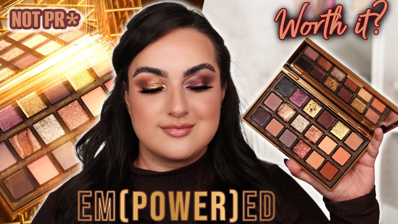 HUDA BEAUTY EMPOWERED EYESHADOW PALETTE REVIEW! 2 LOOKS