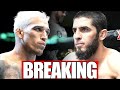 BREAKING! Charles Oliveira vs Islam Makhachev OFFICIAL in Abu Dhabi