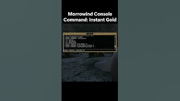 Instant Gold with this Console Command #gaming #morrowind