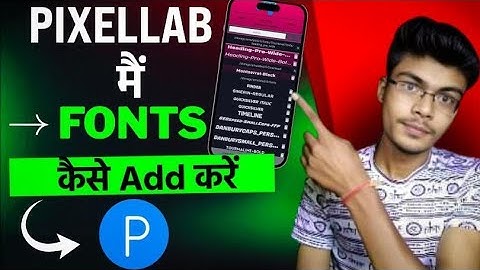 Best Fronts for YouTube Thumbnails | pixelab app me fronts कैसे add करे | Thumbnails के लिये fronts