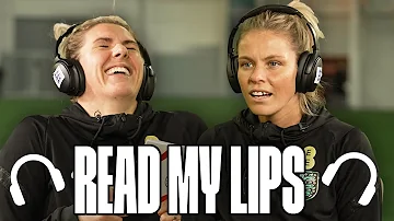 "We are sick at this!" 🔥| Millie Bright & Rachel Daly | Read My Lips Challenge | England