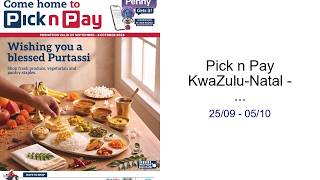 Pick n Pay KwaZulu-Natal - Purtassi Specials 25/09 - 05/10