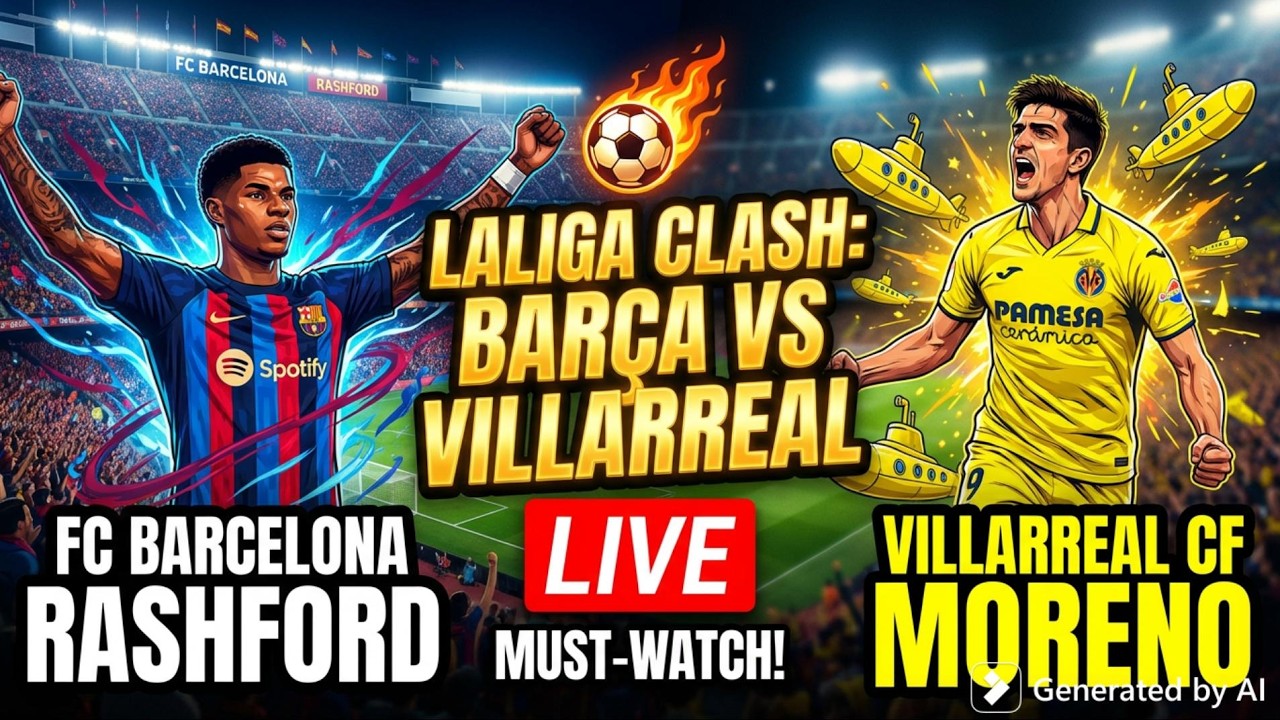 Barcelona vs Villarreal LaLiga Battle!