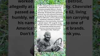 Louis Chevrolet&#39;s Unexpected Life Story