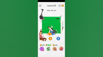 Braindom level 278 Who will wi? Gameplay walkthrough solution