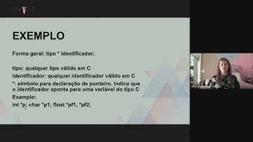Sistemas Computacionais - Linguagem C: ponteiro, endereço e memória (AUDIODESCRIÇÃO)