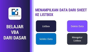 MATERI DASAR VBA EXCEL - MENAMPILKAN DATA KE USERFORM DAN HAPUS DATA