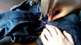 Заштуковать (заштопать, зашить) ДЫРУ на ДЖИНСАХ. Как зашить, чтобы было незаметно дыру на джинсах.
