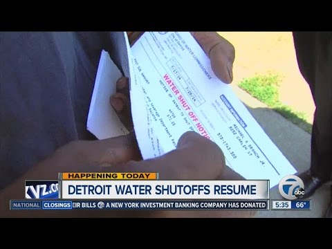 Detroit water shutoffs