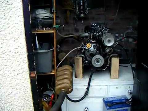 yanmar 1gm sailboat folkboat diesel engine shed start up 