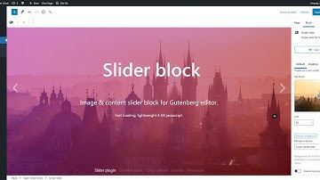 Slider block plugin for WordPress block editor