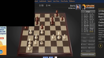 Sparkchess gameplay ( Boris gets defeated)