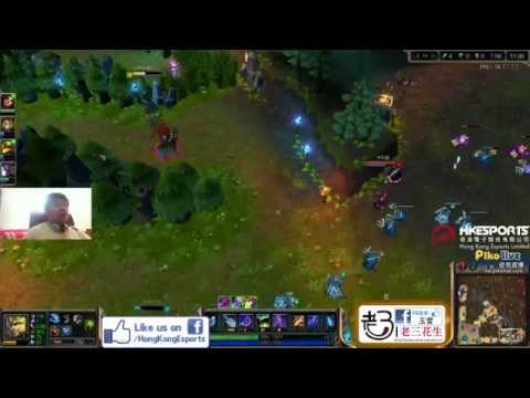 統神 嘉文四世 有球女! 閃現! 空大!  2014/04/13