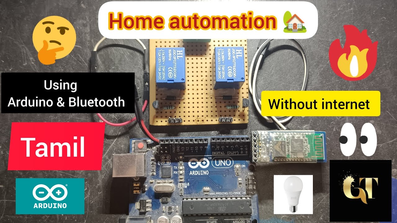how to make home automation 🏡 in Tamil without 🤩👨🏻‍🔧 using Bluetooth module YouTube