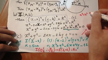 Grade 11SC The Circle (video 1) equation of a circle.