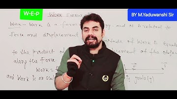 WORK ENERGY POWER FOR 9TH CLASS