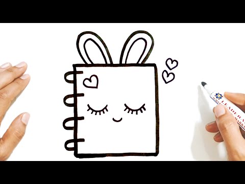 كيف ترسم نوتة يومية كيوت خطوة بخطوة رسم سهل