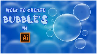 Easy way to create bubble's in adobe illustrator