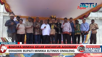 Binfora Timika Gelar Anfarfur Aidoram dihadiri Bupati Mimika Eltinus Omaleng